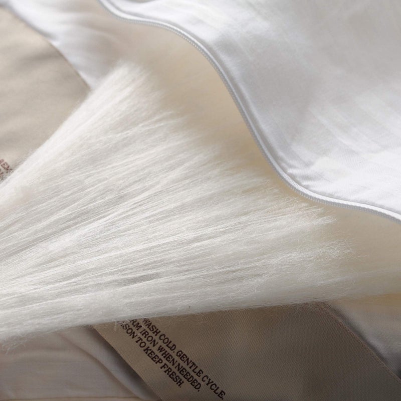 CUDDLE DREAMS Silk Comforter for Spring/Summer/Fall, 100% Long-Strand Silk Filling, Natural & Breathable (Full Size) - Image 5